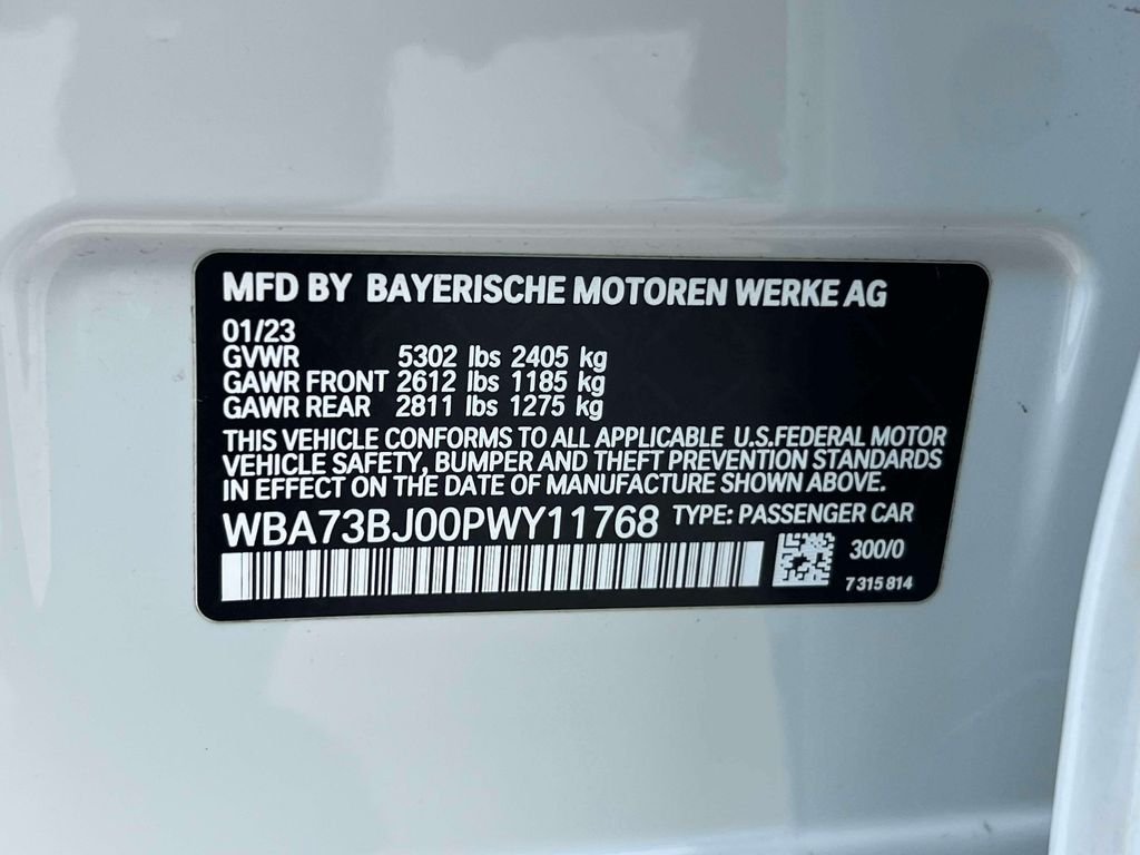 Certified Used 2023 Alpine White BMW 540i xDrive image 20
