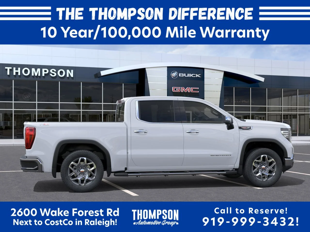 New 2026 Glacier White Tricoat GMC SLT image 8