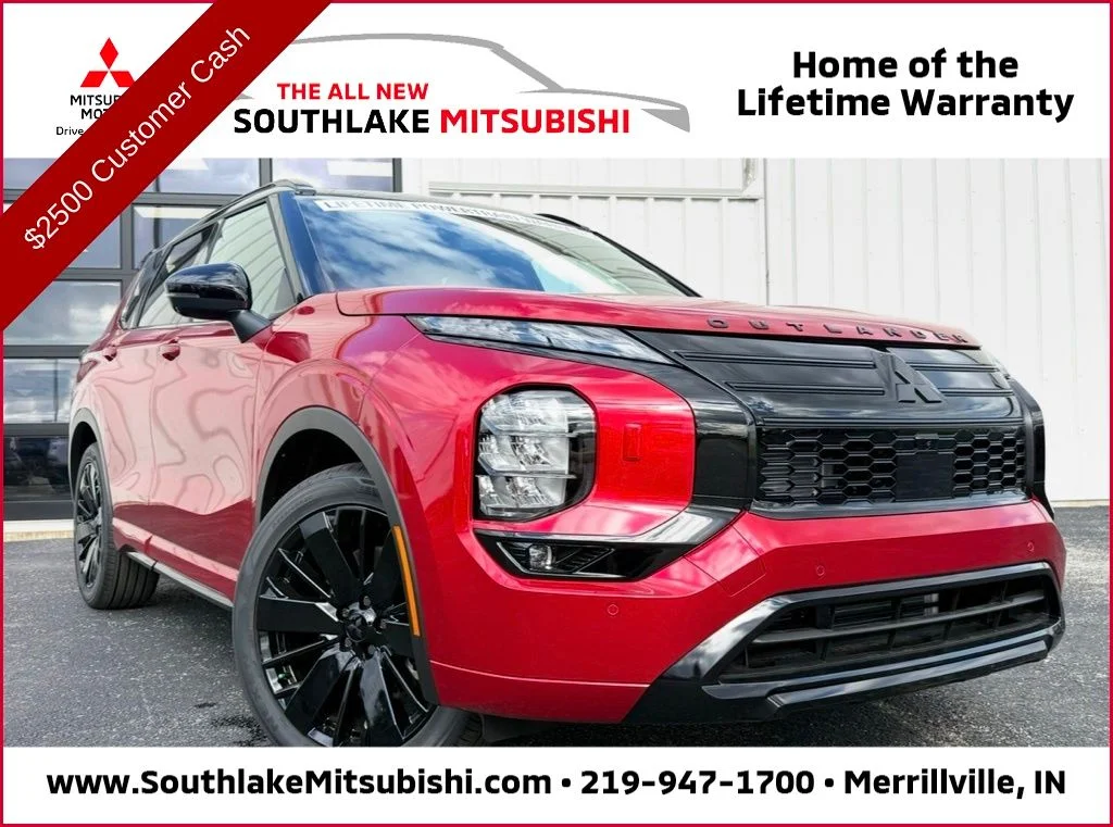 New 2026 Red Mitsubishi BLACK EDITION S-AWC image 1