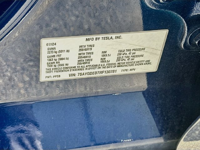 Used 2024 Blue Tesla Standard Range image 32