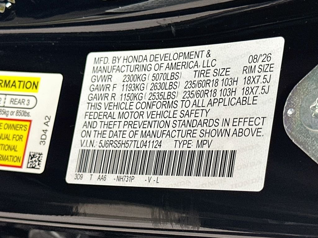 New 2026 Crystal Black Pearl Honda Sport image 23