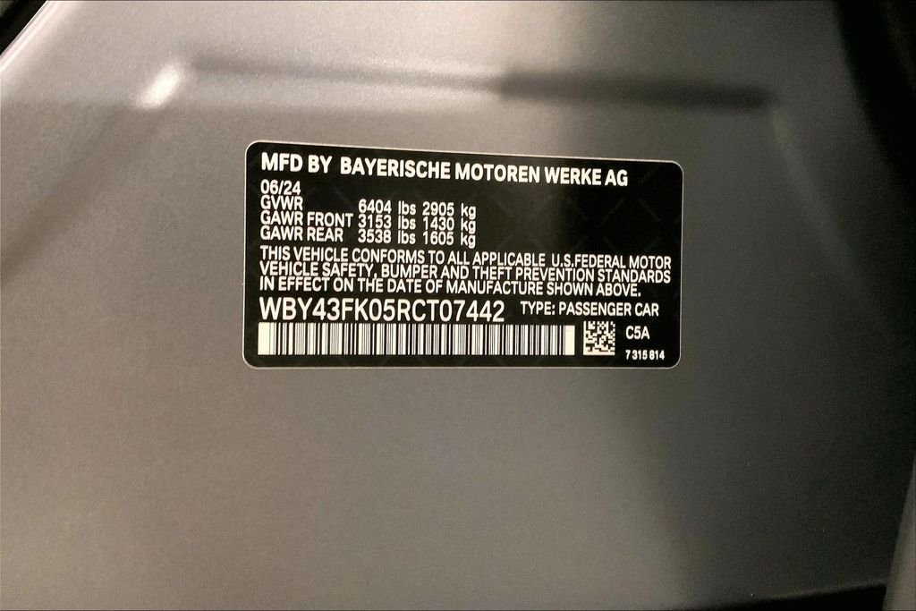 Certified Used 2024 Frozen Pure Grey Metallic BMW  image 31