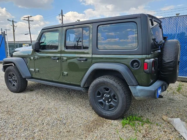 Used 2021 Sarge Green Clearcoat Jeep Unlimited Sport image 4