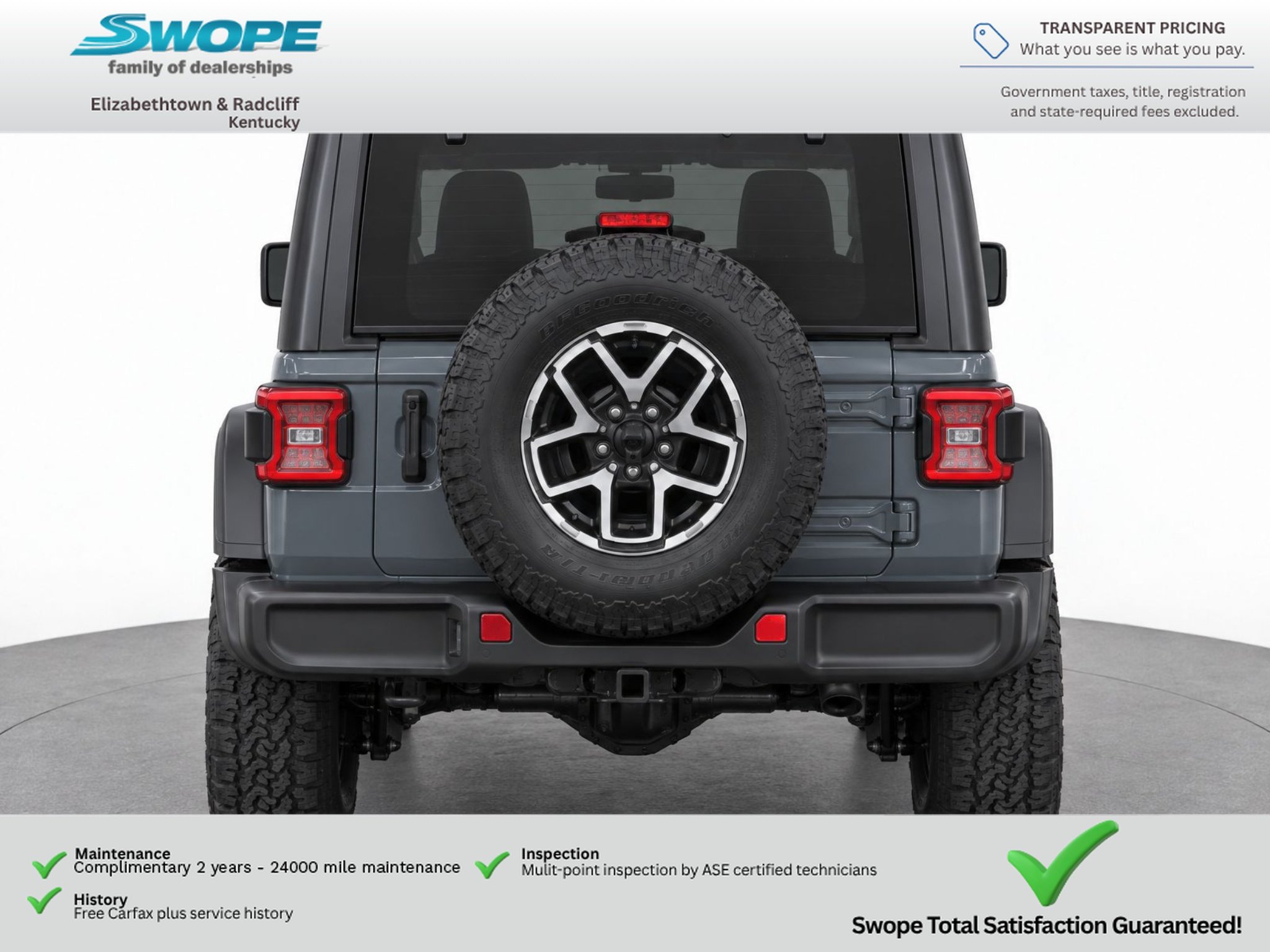 Used 2024 Anvil Clear Coat Jeep Rubicon image 6