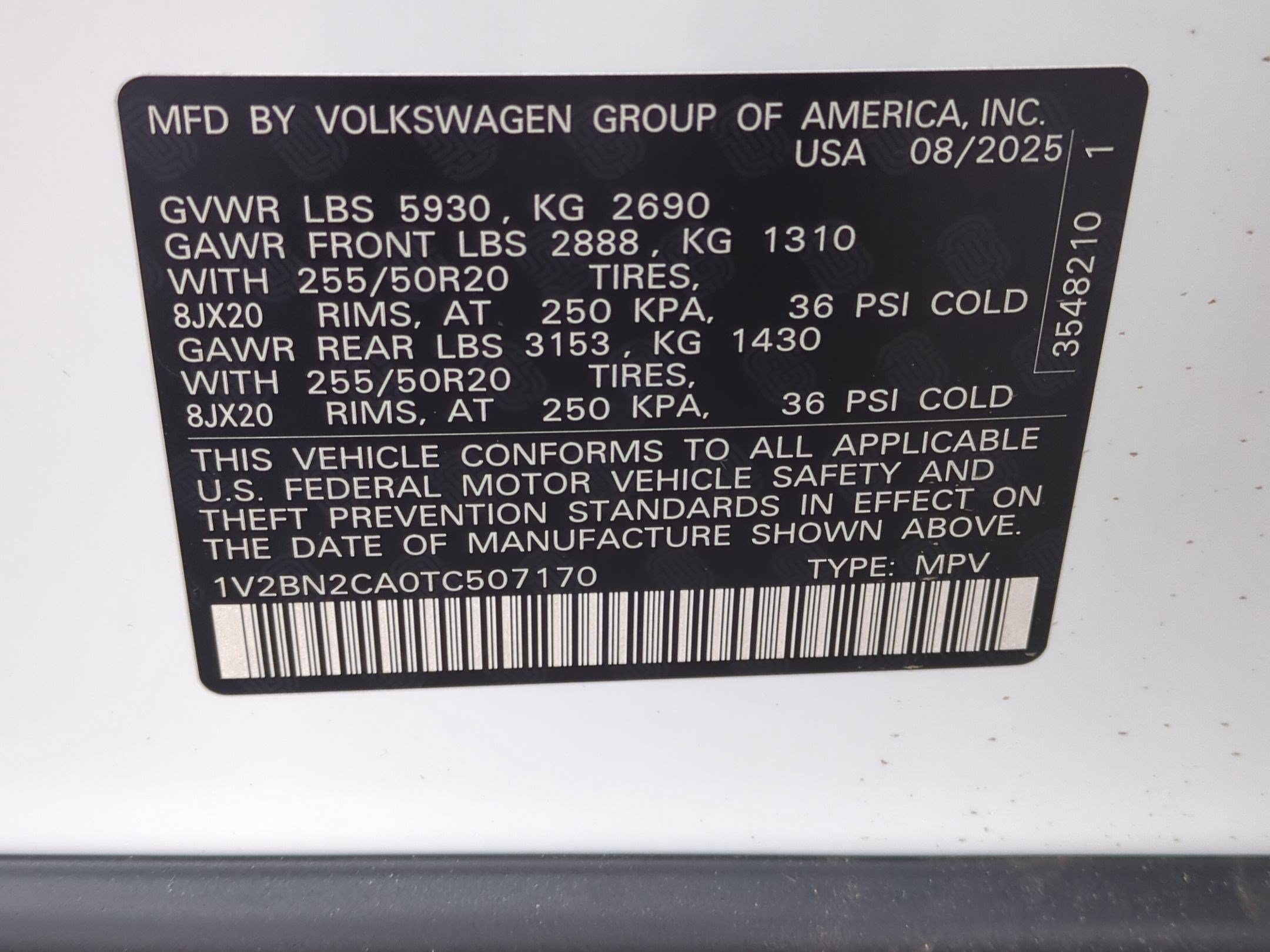 New 2026 Opal White Pearl Volkswagen 2.0T SEL image 19