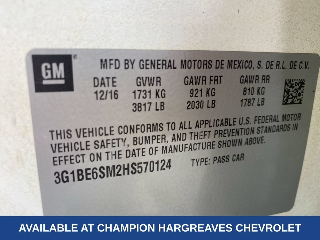 Used 2017 SUMMIT WHITE Chevrolet LT image 42