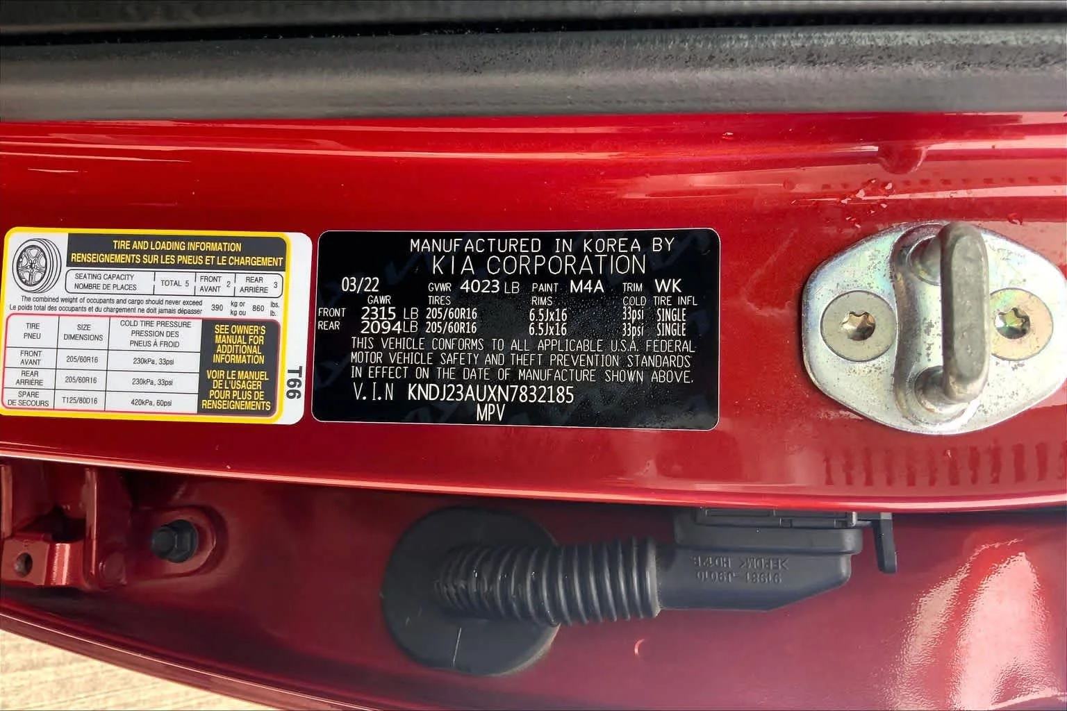 Used 2022 Mars Orange Kia LX image 31