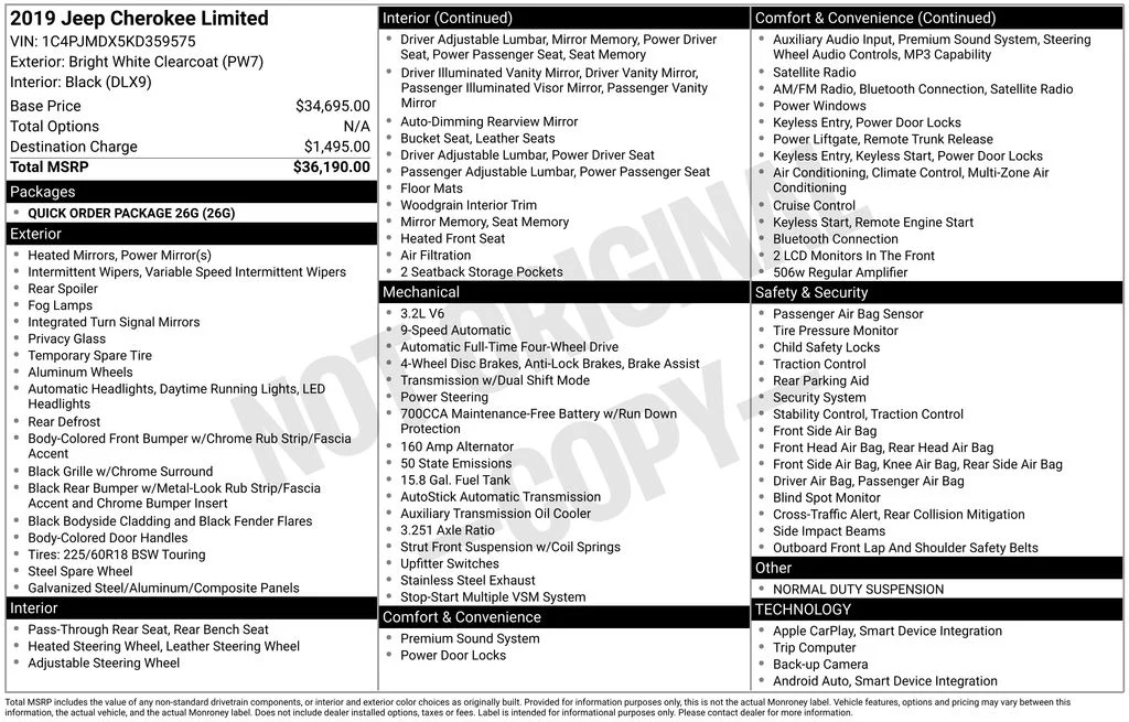 Used 2019 White Jeep Limited image 17