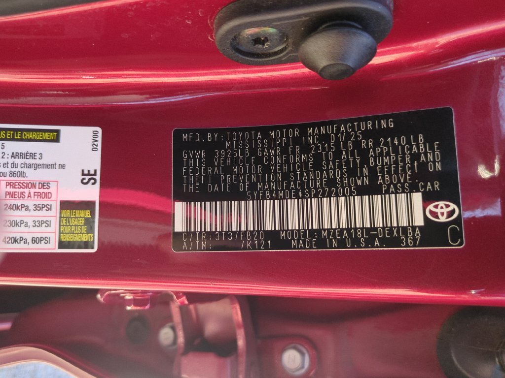 Used 2025 Red Toyota LE image 27