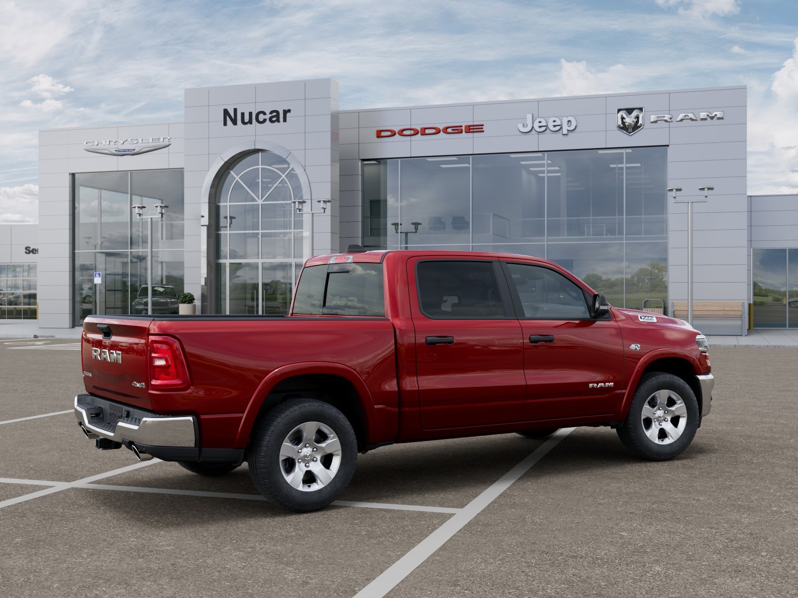 New 2026 Molten Red Pearl-Coat Exterior Paint RAM BIG HORN image 105