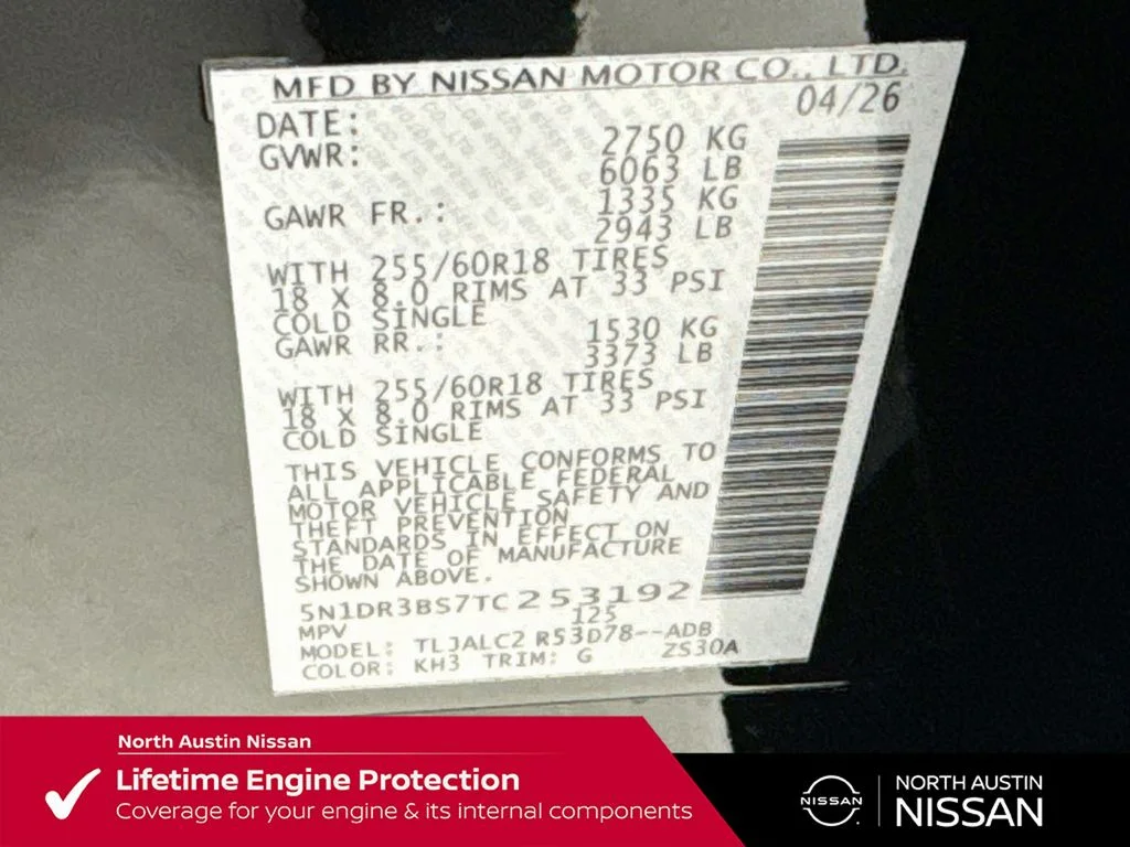 New 2026 Black Nissan SV image 42