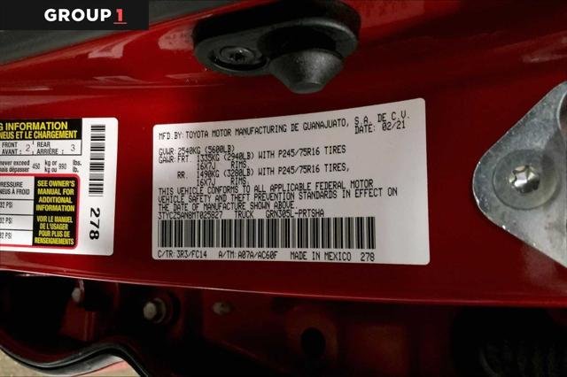 Certified Used 2021 BARCELONA RED MET. Toyota  image 37