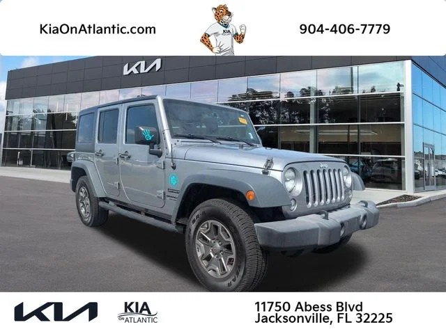 Used 2017 Silver Jeep Unlimited Sport image 1