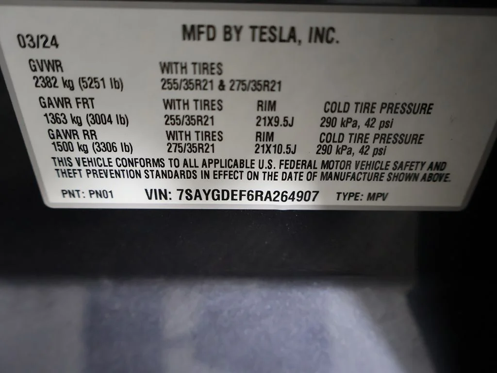 Used 2024 Gray Tesla Performance image 48