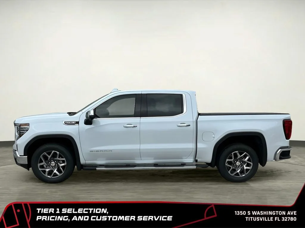 New 2026 Glacier White Tricoat GMC SLT image 3