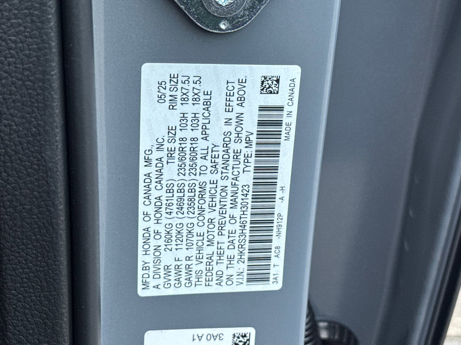 New 2026 Urban Gray Pearl Honda EX image 26