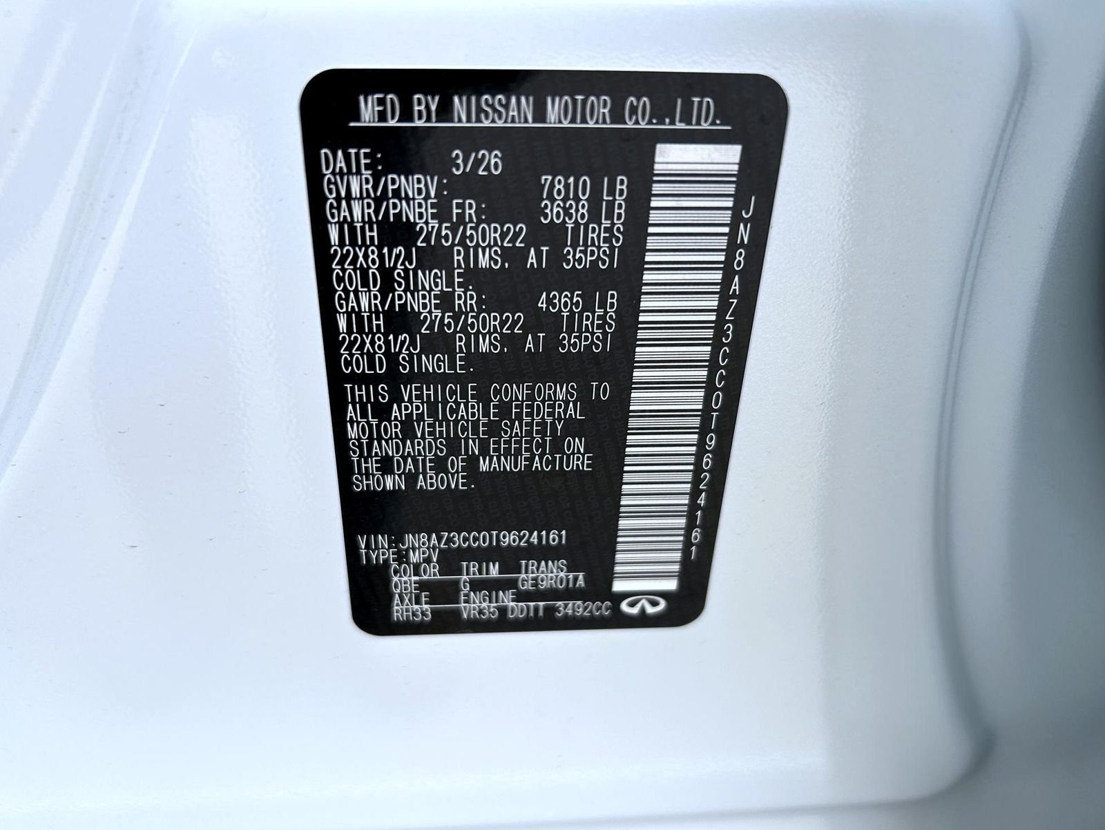 New 2026 RADIANT WHITE INFINITI Autograph 4WD image 27