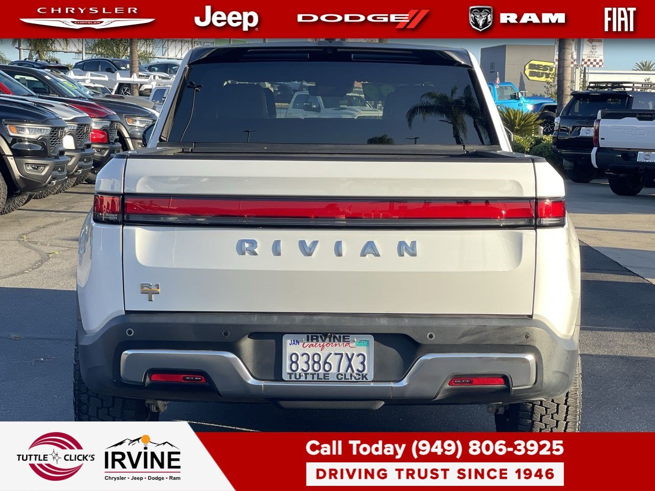 Used 2023 Glacier White Rivian Adventure image 5