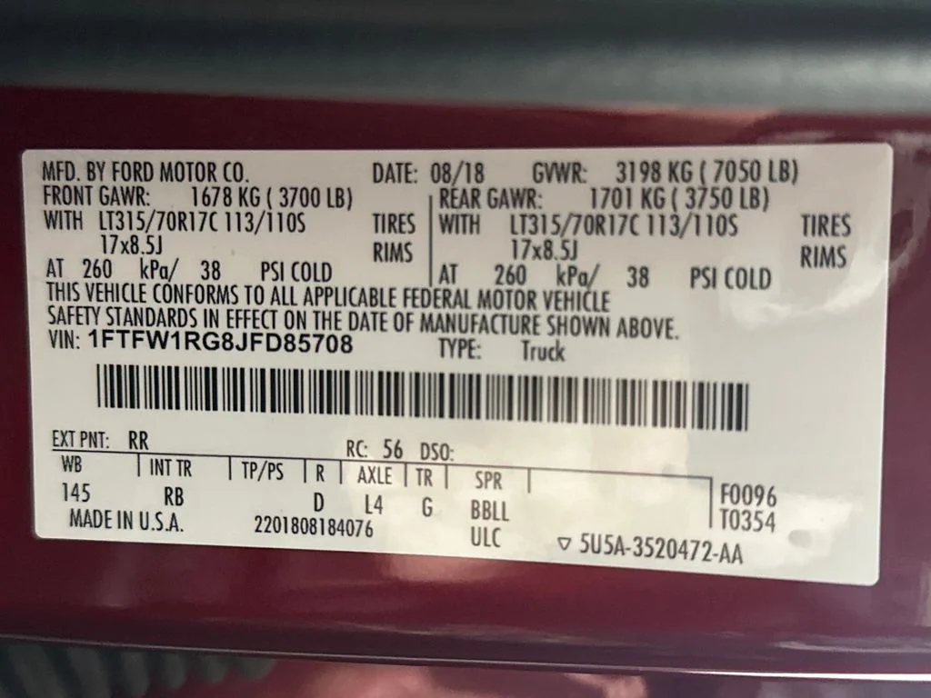 Used 2018 Red Ford Raptor image 12