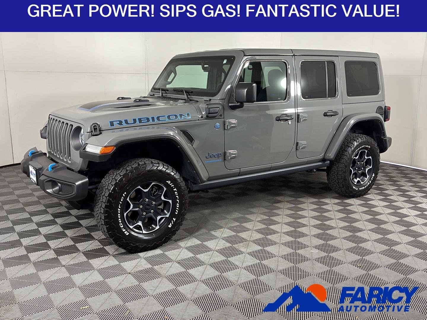Used 2023 Sting-Gray Clearcoat Jeep Rubicon image 1