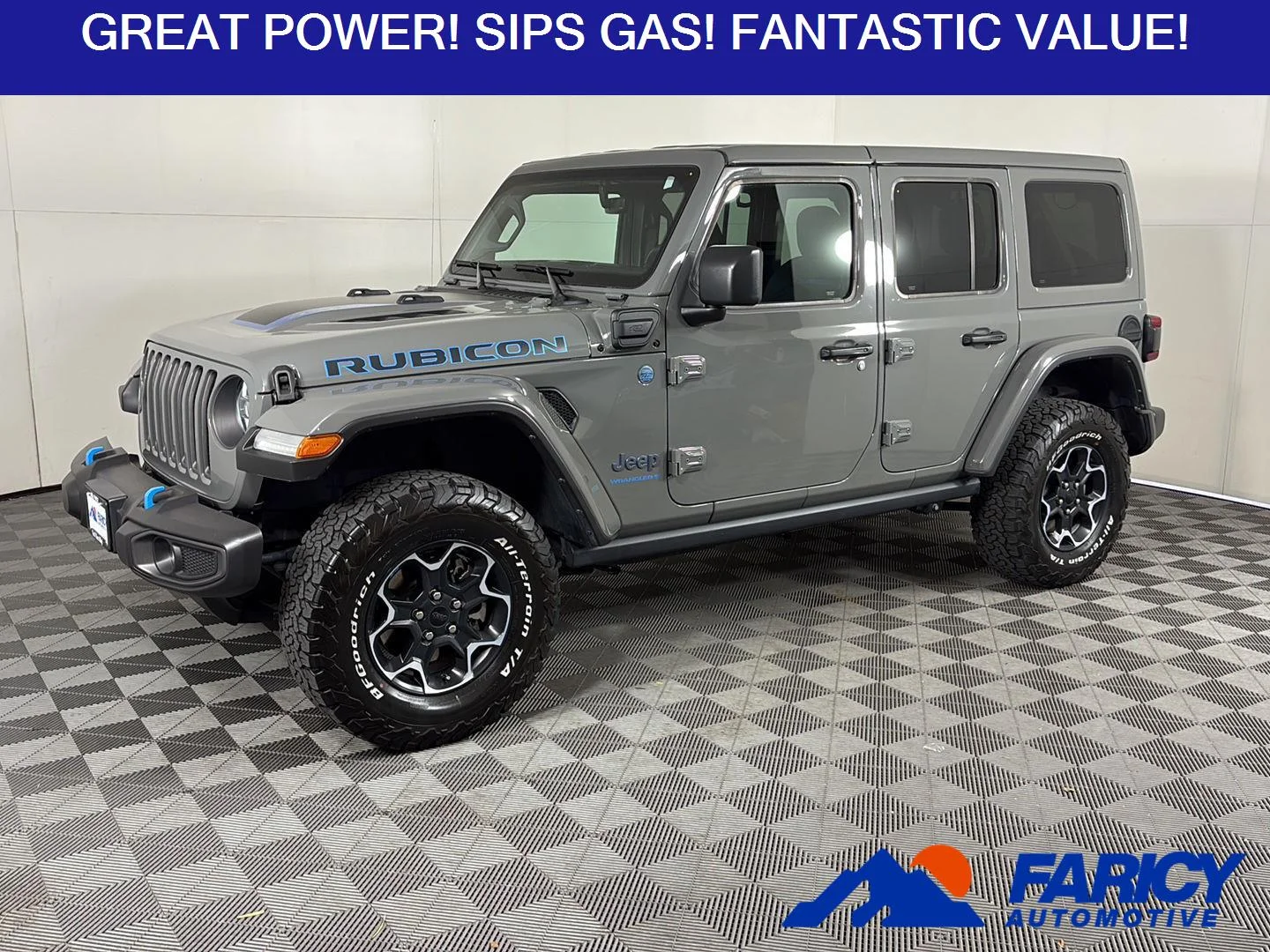 Used 2023 Sting-Gray Clearcoat Jeep Rubicon image 1