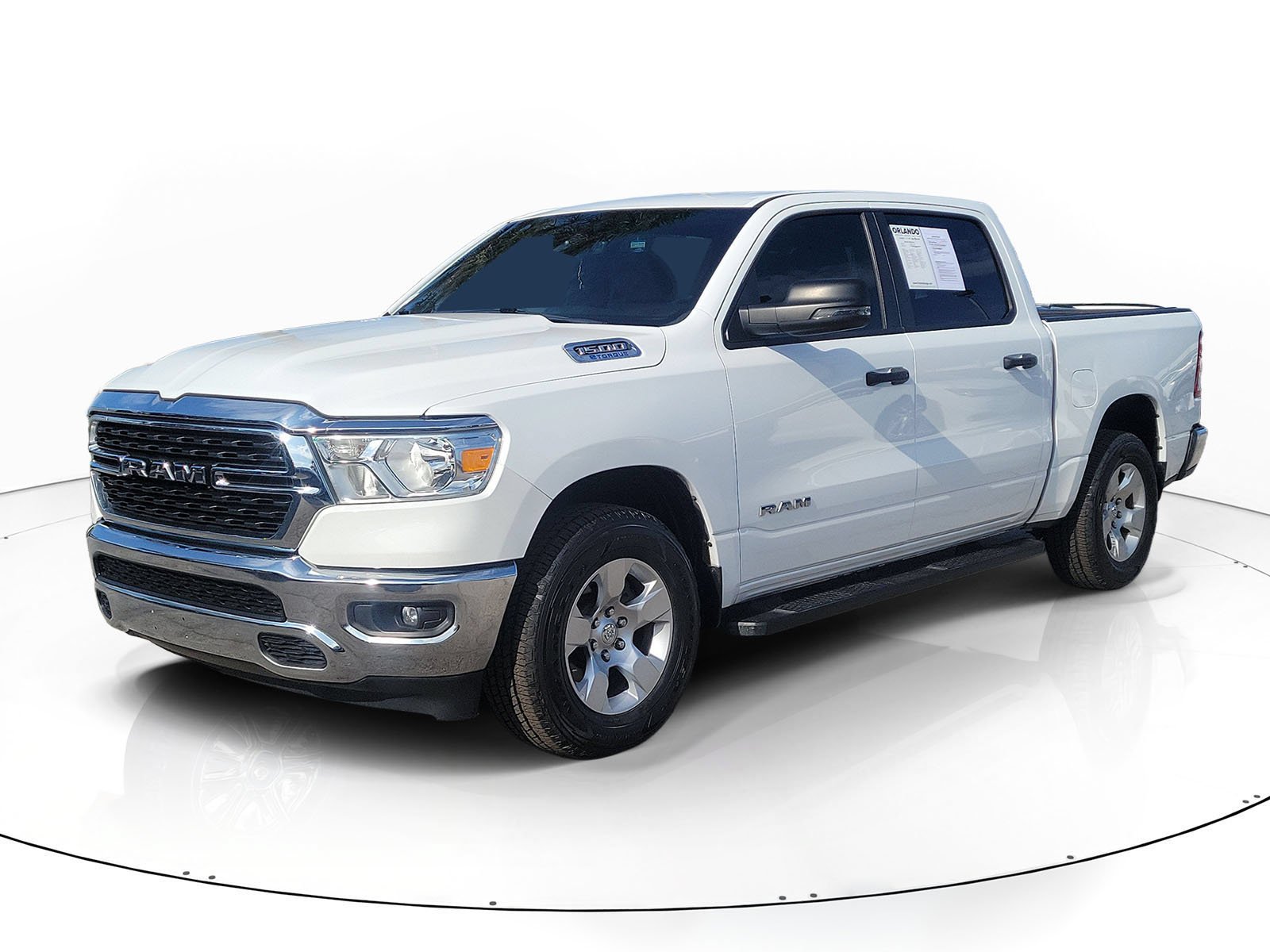 Used 2024 Bright White Clearcoat Ram Big Horn image 2