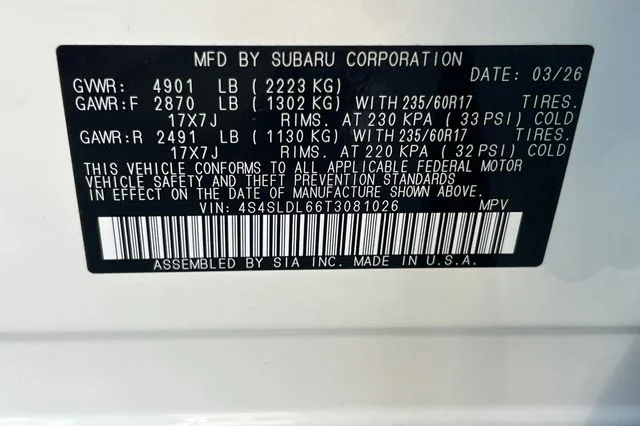 New 2026 CRYSTAL WHITE PEARL Subaru Wilderness image 22