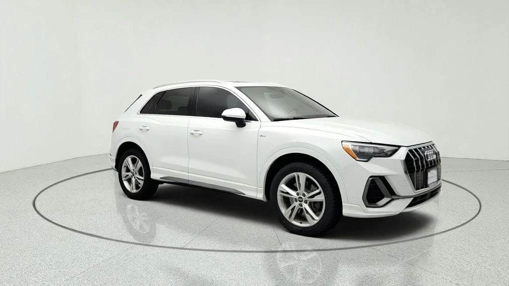 Used 2021 Glacier White Metallic Audi S line Premium 45 TFSI quattro w/ Convenience Pkg & 19