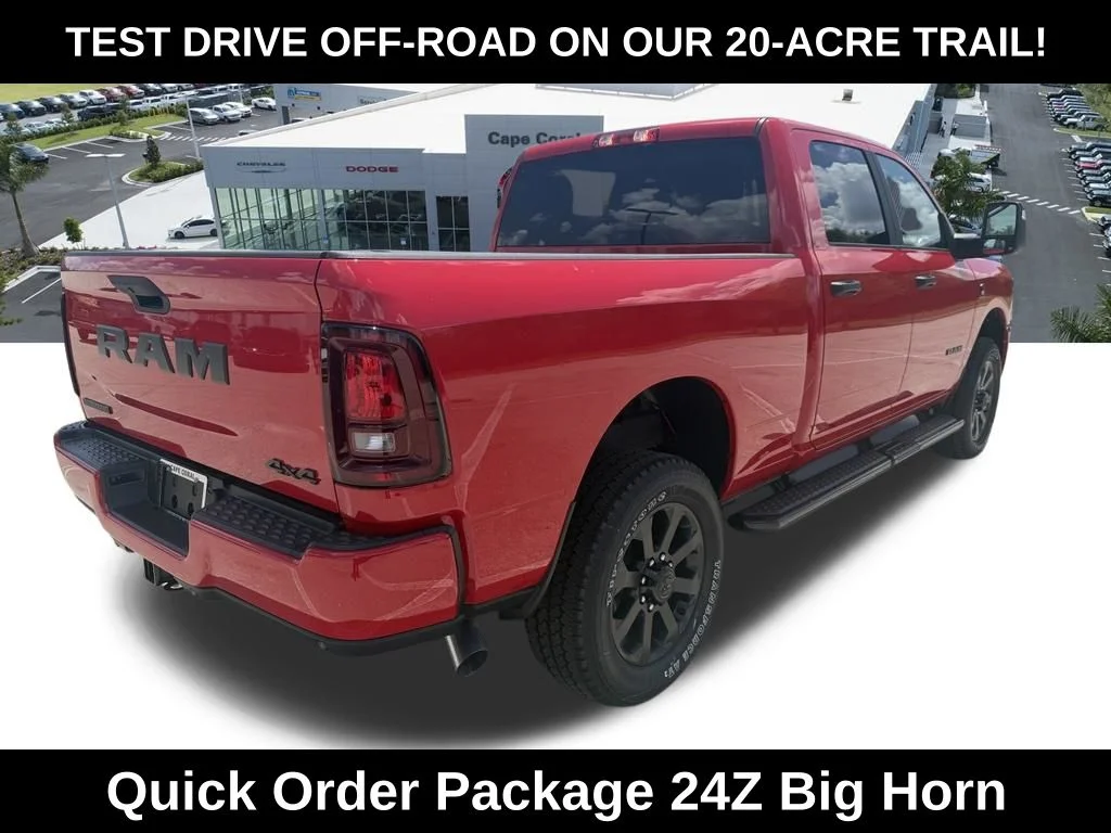 New 2026 Flame Red Clear-Coat Exterior Paint RAM Big Horn image 4