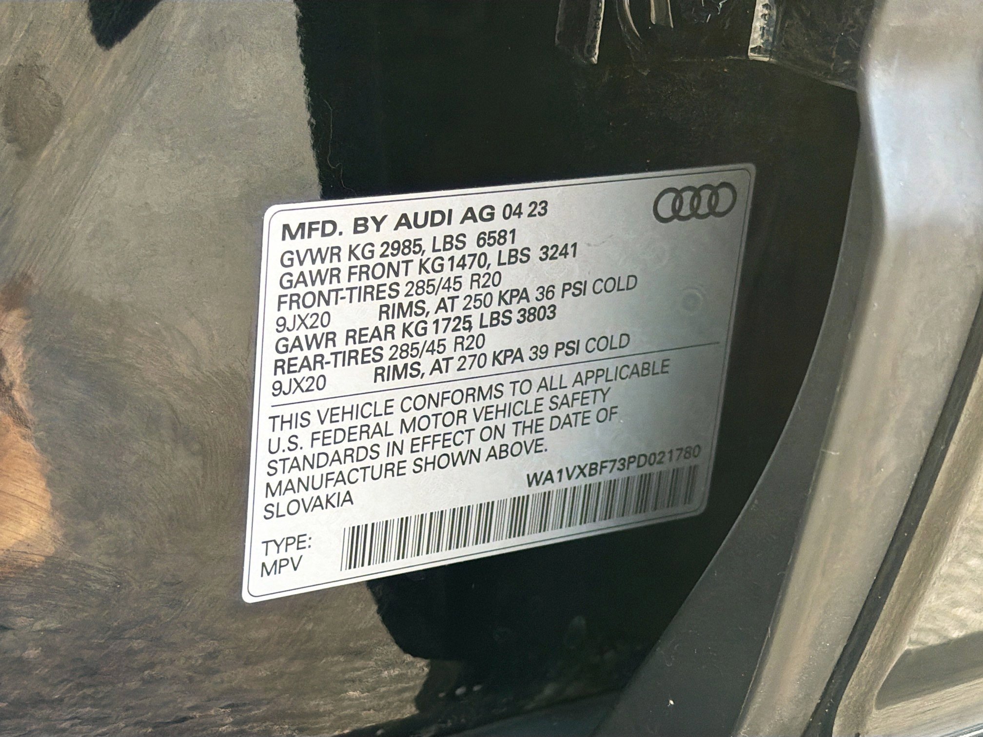 Used 2023 Black Metallic Audi Prestige image 44