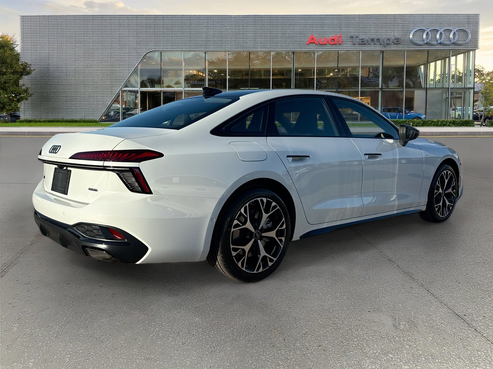 New 2026 Glacier White Metallic Audi Premium Plus image 3