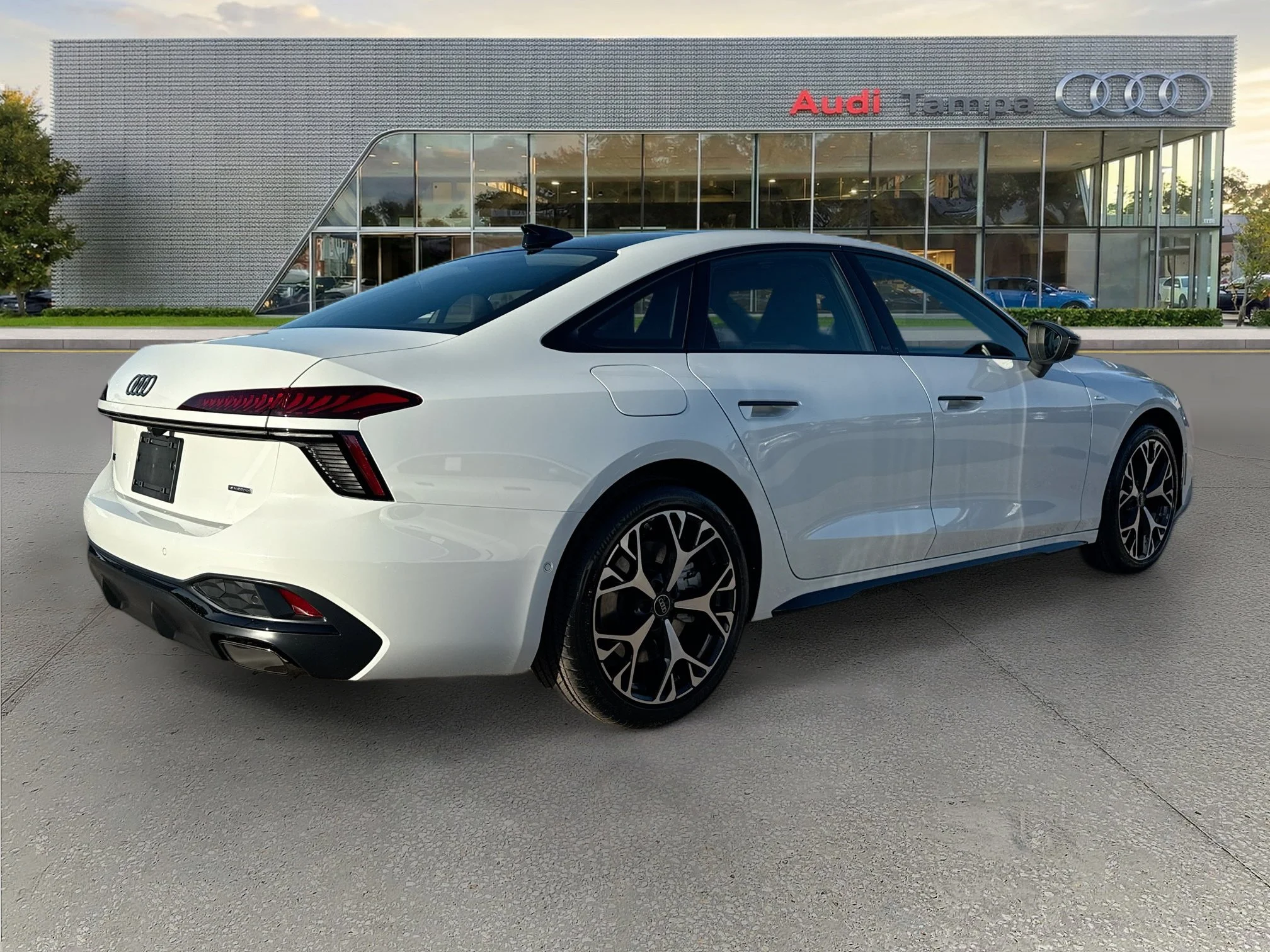 New 2026 Glacier White Metallic Audi Premium Plus image 3