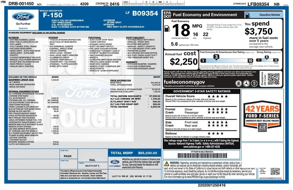 Used 2020 Gray Ford XLT image 2