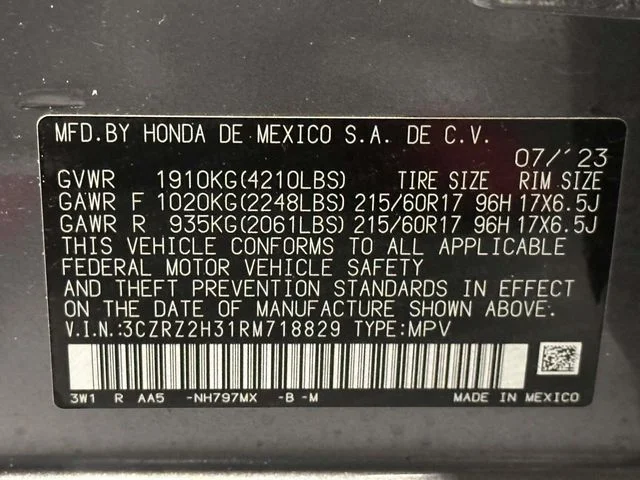 2024 Honda HR-V LX - Photo 32