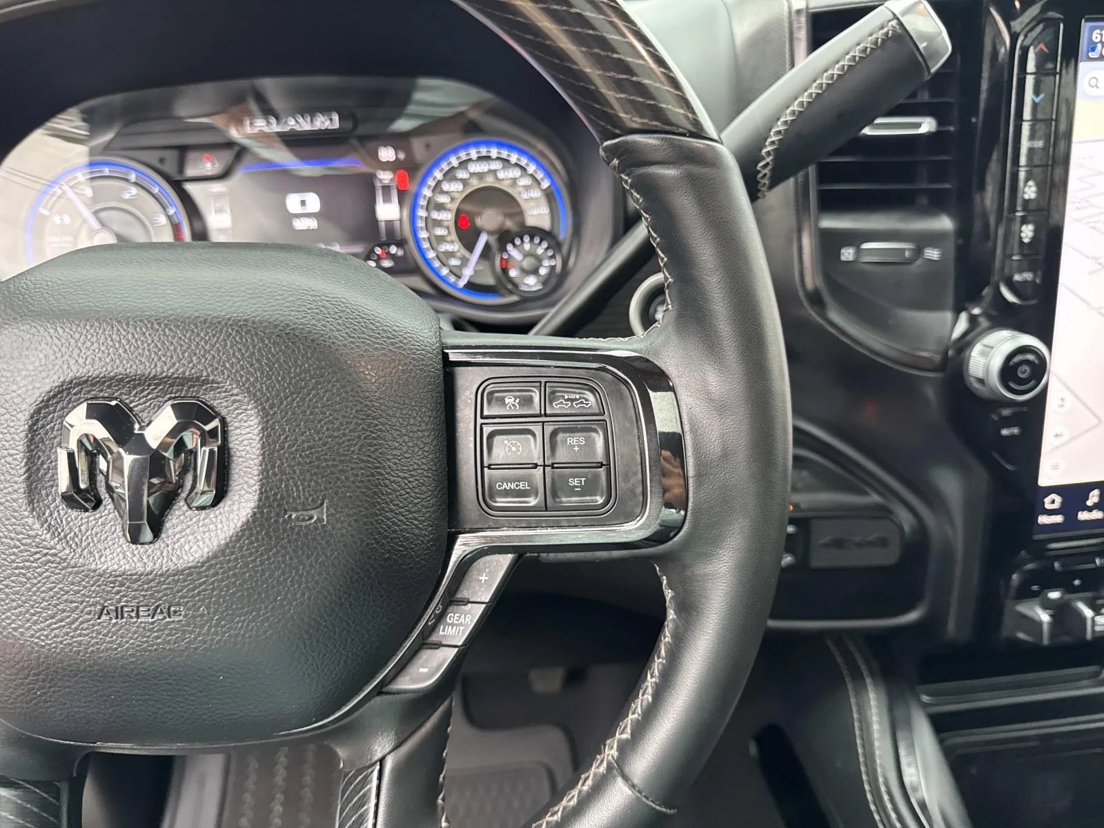 Used 2022 Patriot Blue Pearlcoat Ram Limited image 24