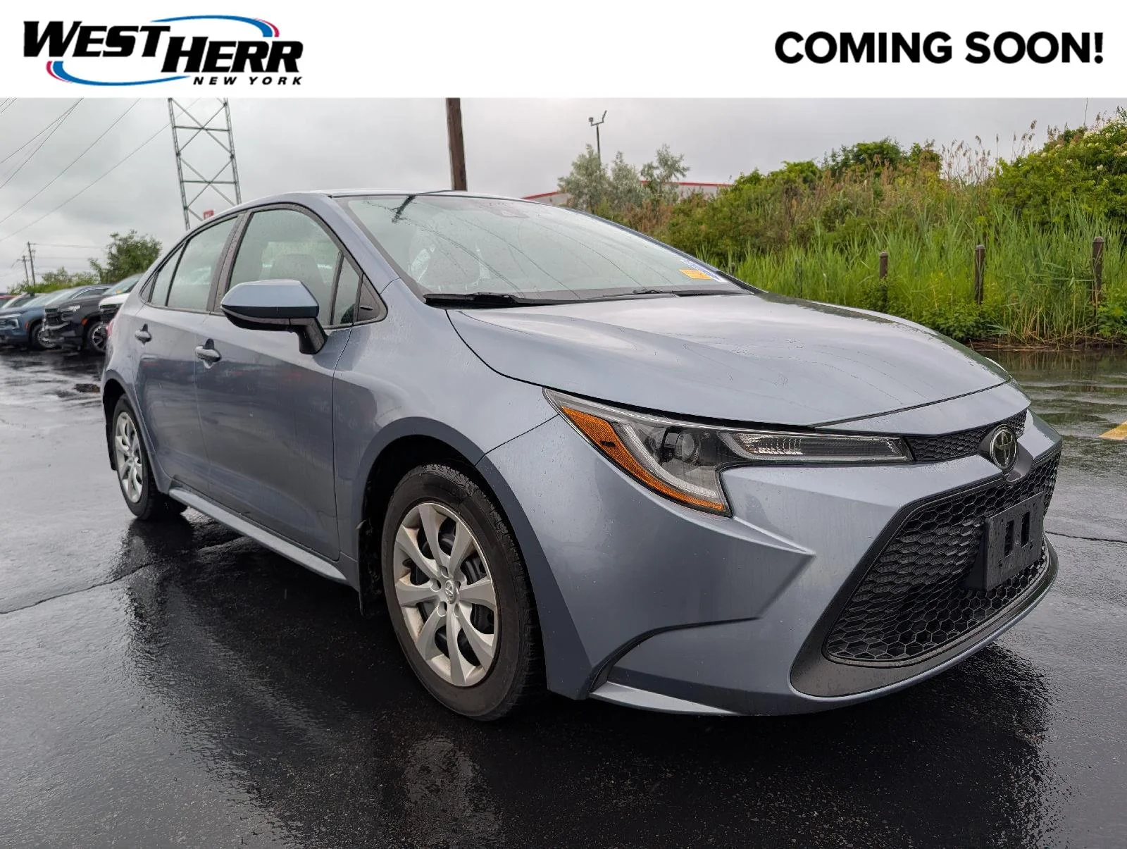 Used 2022 Celestite Gray Metallic Toyota LE image 1