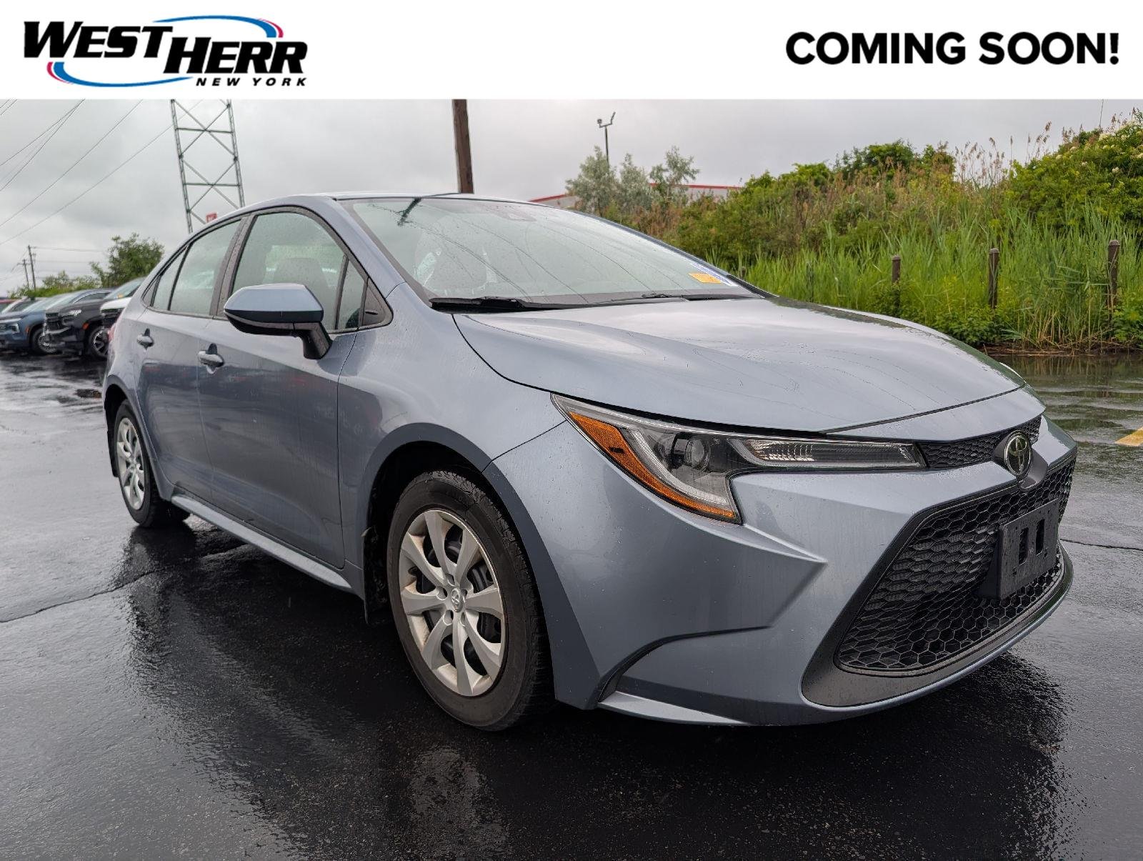 Used 2022 Celestite Gray Metallic Toyota LE image 1