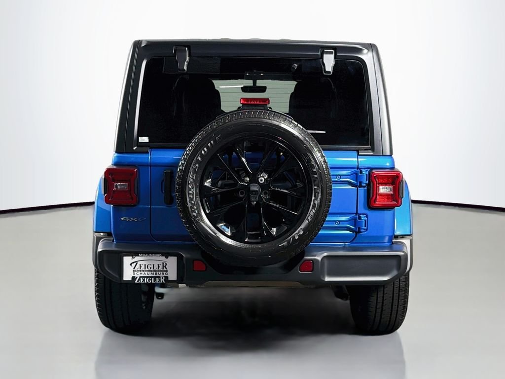 Used 2022 Blue Jeep Unlimited Sahara 4xe image 6