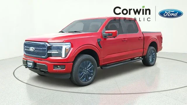 Certified Used 2025 Red Metallic Ford Lariat image 3