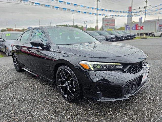 Certified Used 2025 Crystal Black Pearl Honda 4D SPORT image 9