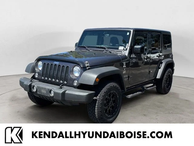 Used 2017 Gray Jeep Unlimited Sport image 1