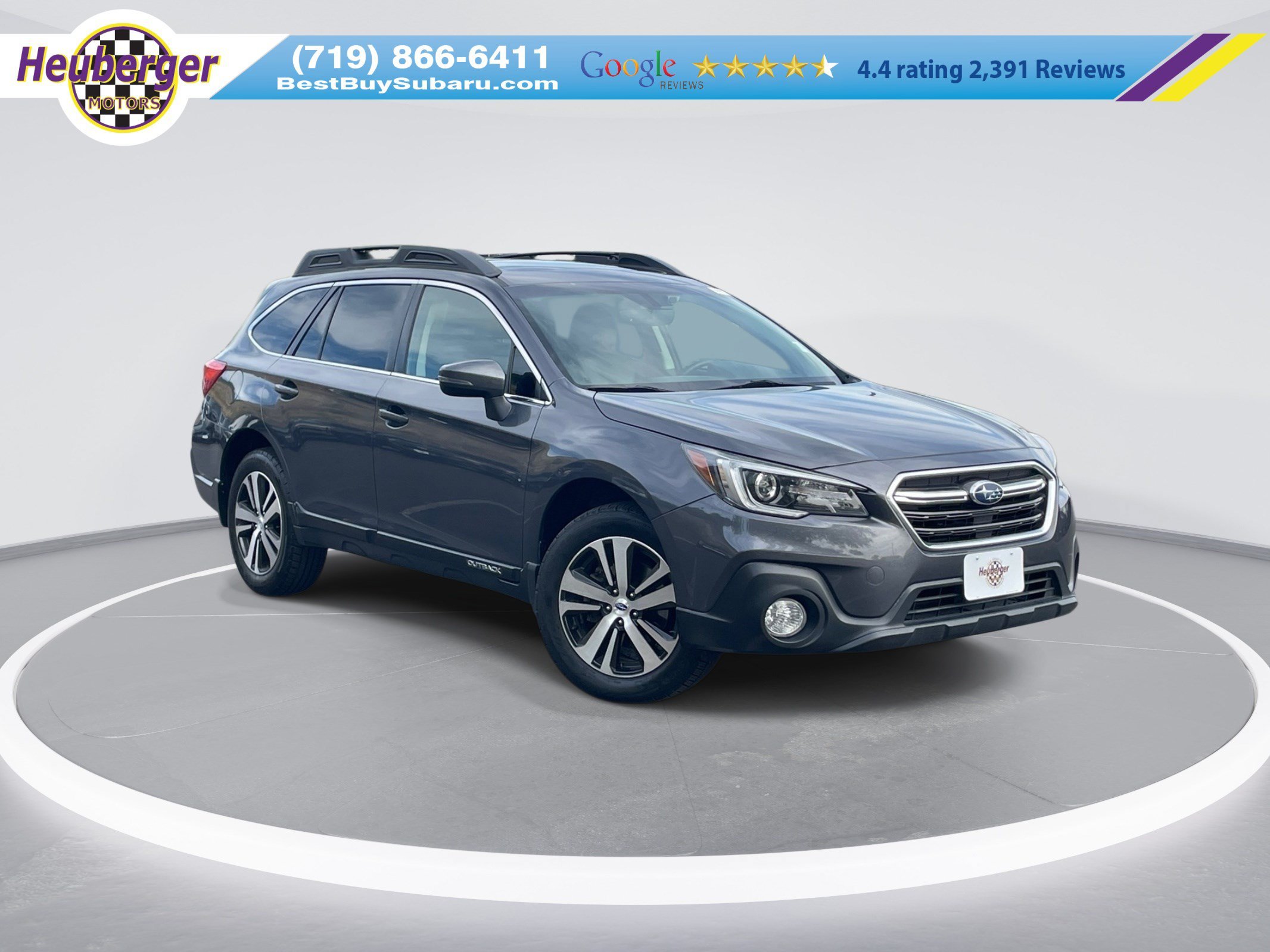 Used 2019 Magnetite Gray Metallic Subaru Limited image 1