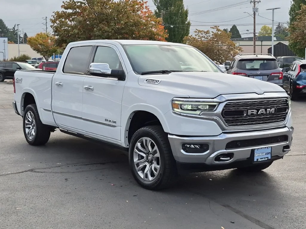 Used 2022 Bright White Clearcoat Ram Limited image 8