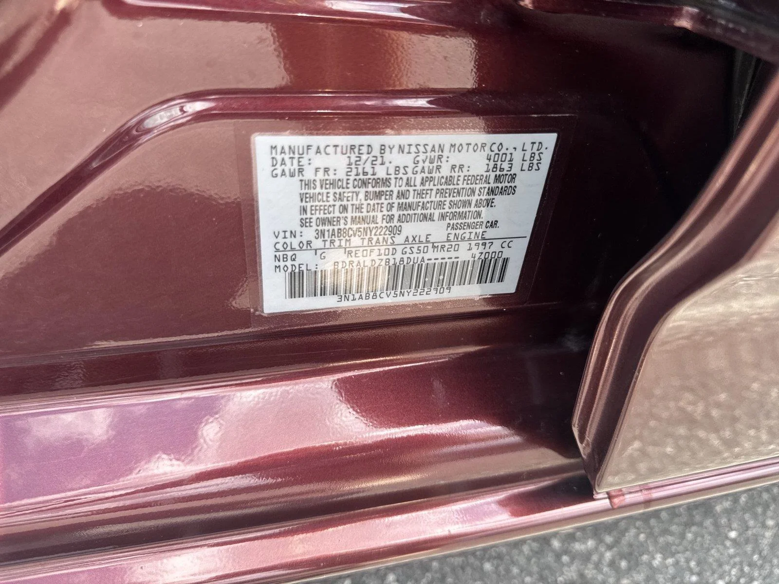 Used 2022 Rosewood Metallic Nissan SV image 37