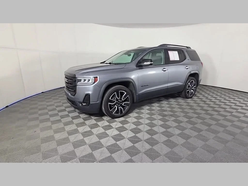 Used 2021 Satin Steel Metallic GMC SLT image 47