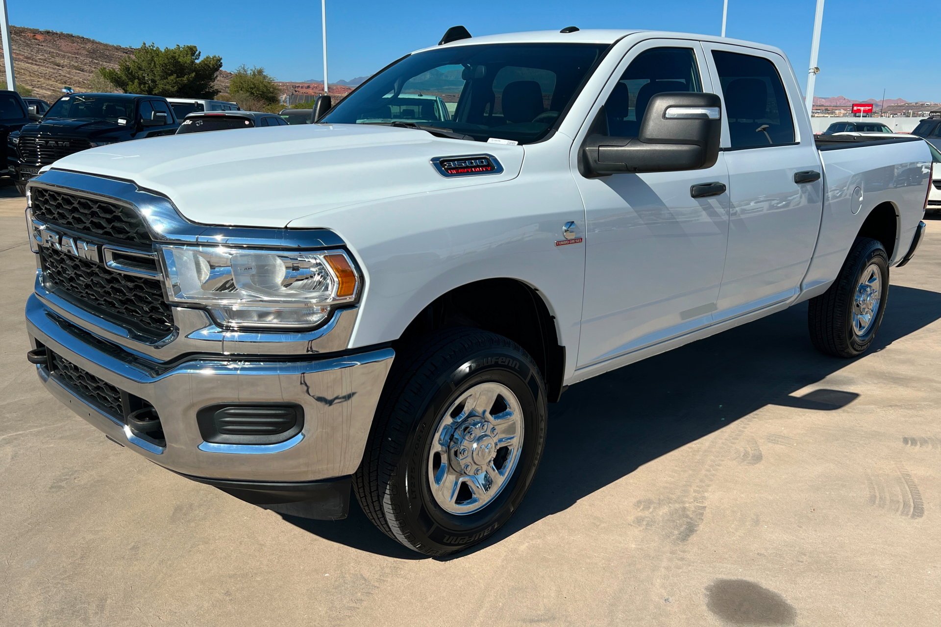 Used 2024 Bright White Clearcoat Ram Tradesman image 1