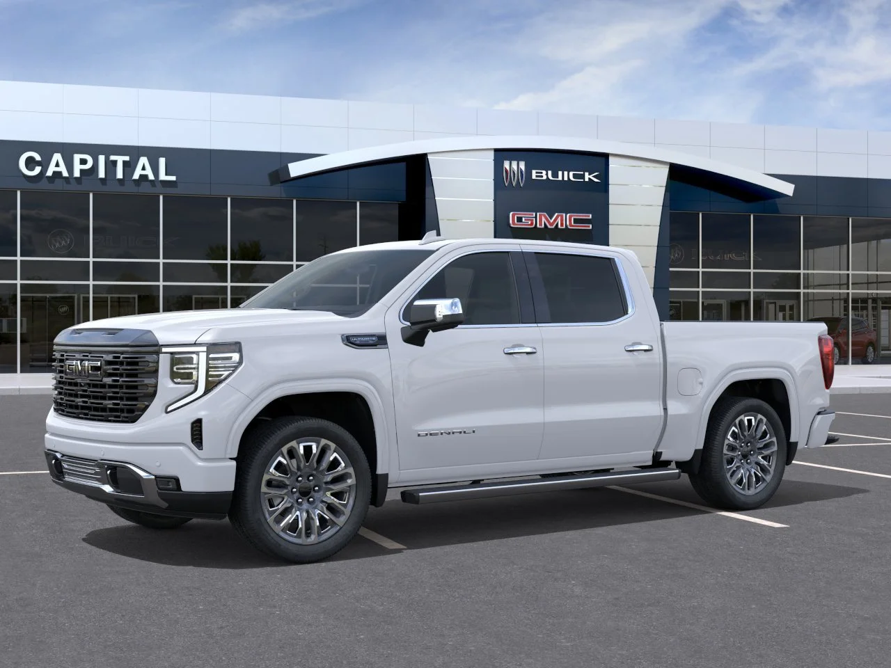 New 2026 GLACIER WHITE TRICOAT GMC Denali Ultimate image 3