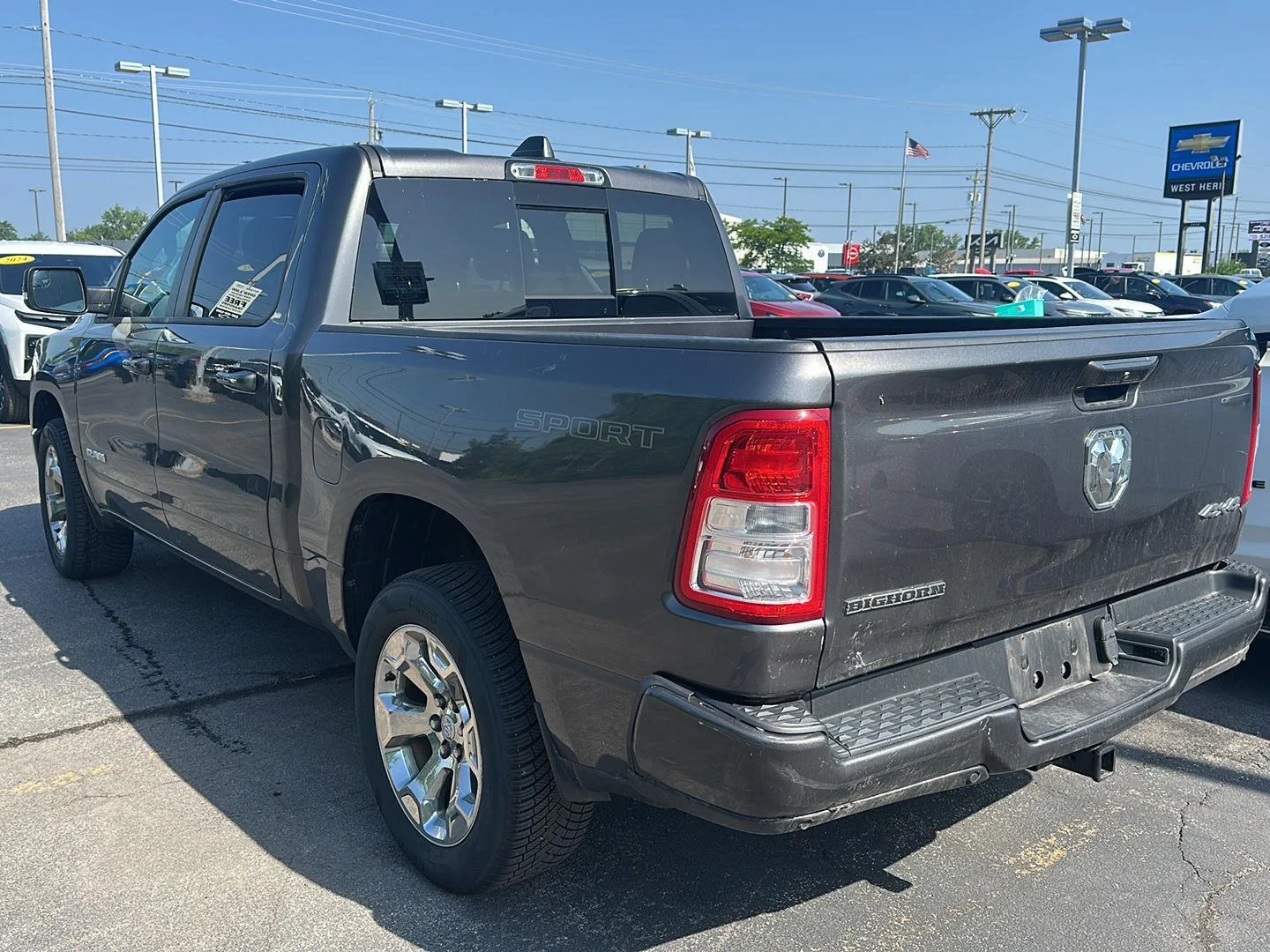 Used 2022 Granite Crystal Metallic Clearcoat Ram Big Horn image 4