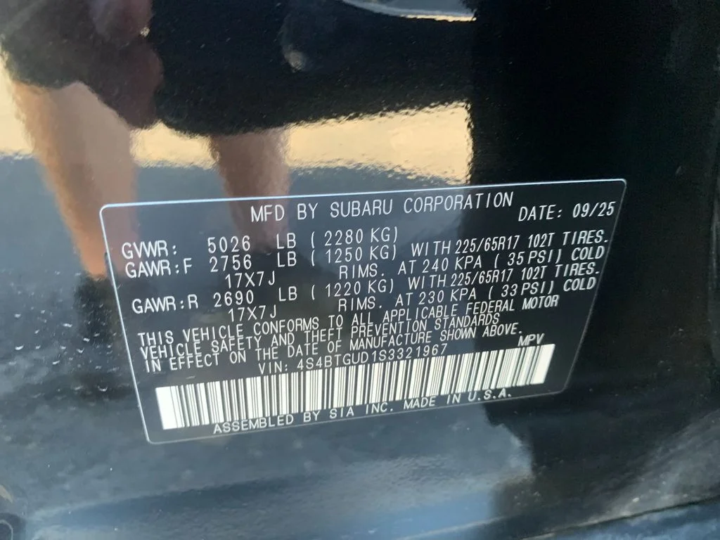 Used 2025 Black Subaru Wilderness image 33