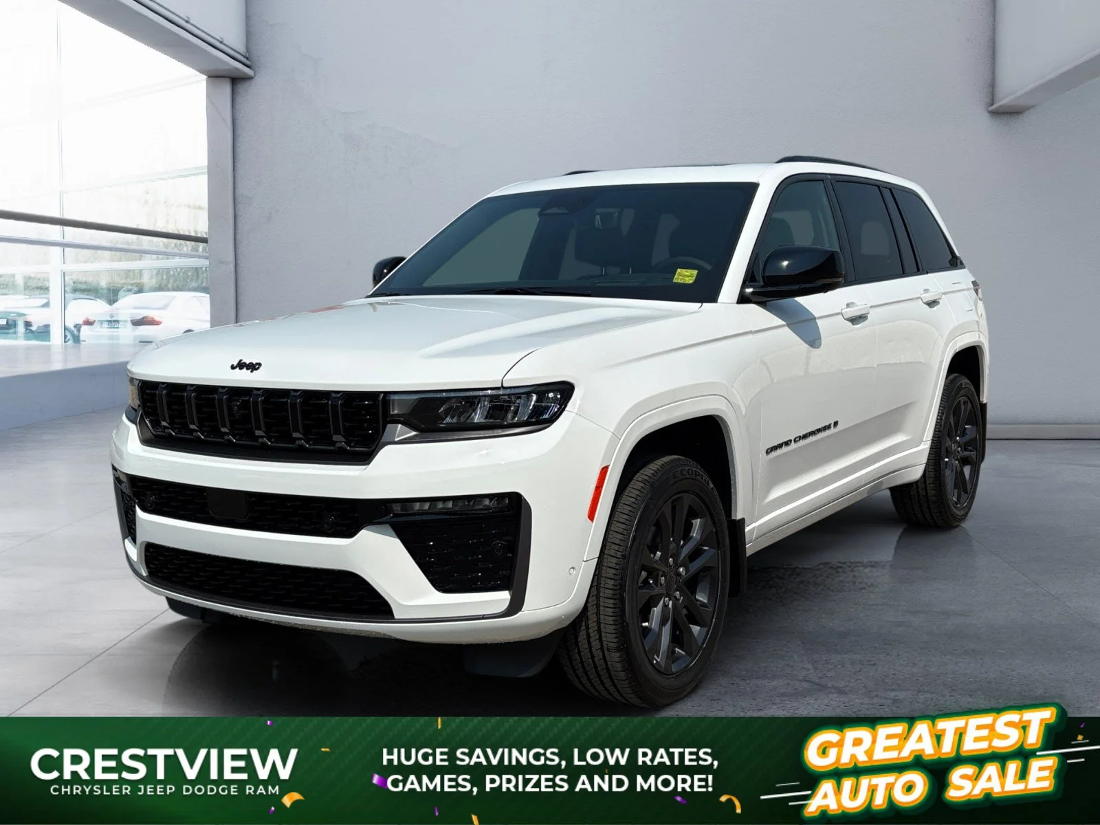 New 2026 Bright White Jeep Limited Reserve image 1